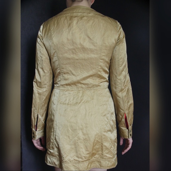 NANETTE LEPORE GOLD SILKY JACKET - Picture 6 of 8